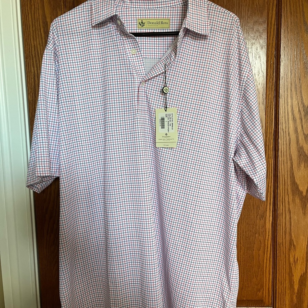 Donald Ross Men's Casual Checkered Shirt